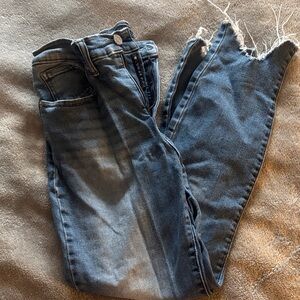 Lucky Brand Women's Dark Blue Distressed Skinny Jeans